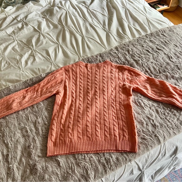 Final Price - Sutton Studio - 100% Cashmere Crew Neck Cable Knit Sweater - Picture 4 of 6